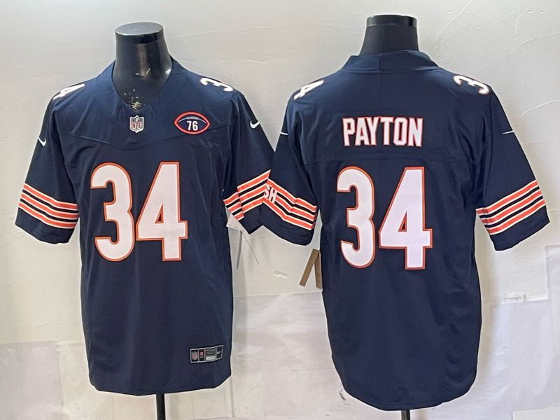 Men 2026 Chicago Bears #34 Payton Blue 3th generations Nike Limited NFL Jersey style 003->chicago bears->NFL Jersey